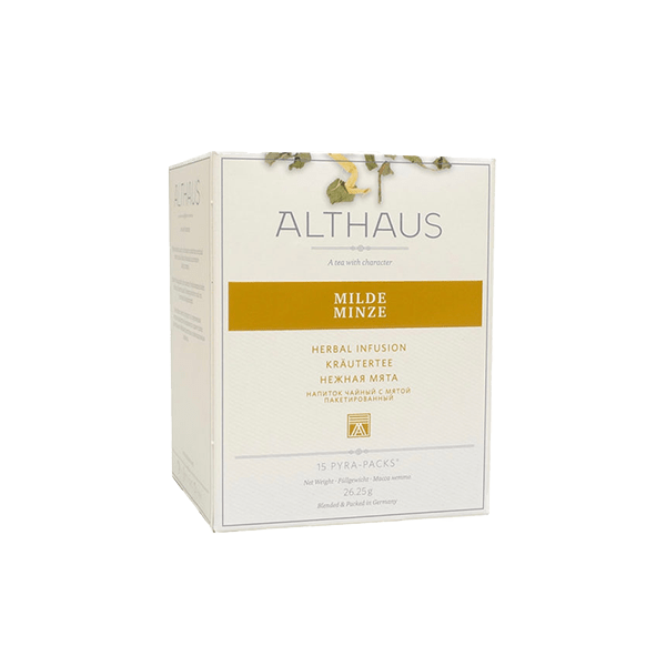 Althaus Krautertee Milde Minze 15 Pyra Packs Amann Kaffee