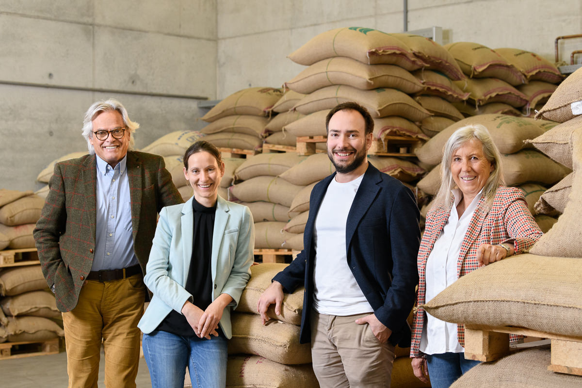 Amann Kaffee Familie Amann v.l.n.r. Peter, Johanna, Florian und Ulrike Amann Philosophie