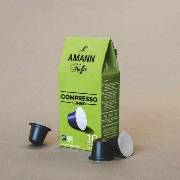 Compresso kompostierbare LUNGO Kapseln
